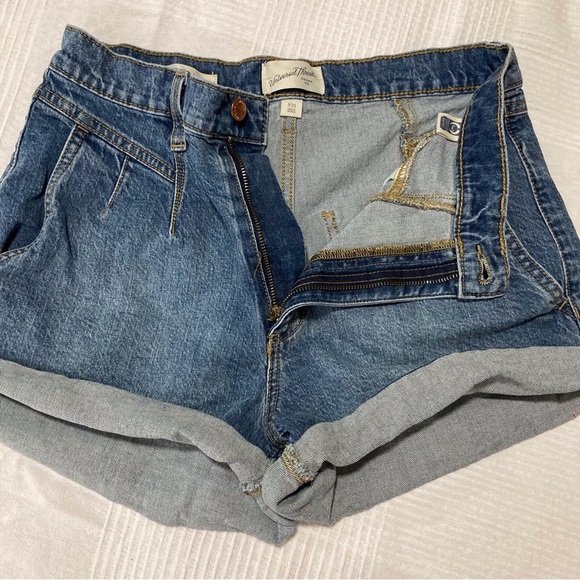 Universal Thread Blue Jean Shorts High-Waisted Cuffed | Size 8/29 - Picture 13 of 15